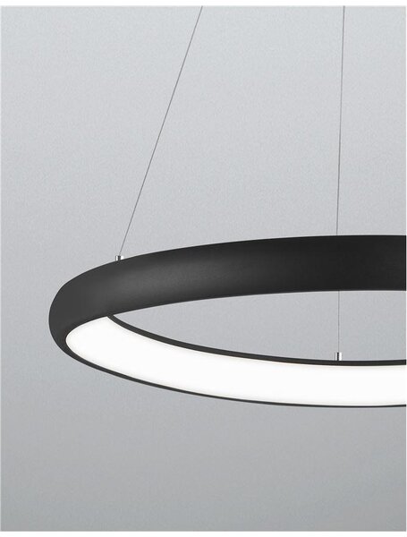 Nova Luce Závěsné LED svítidlo ALBI, 50W 3000K stmívatelné Barva: Bílá