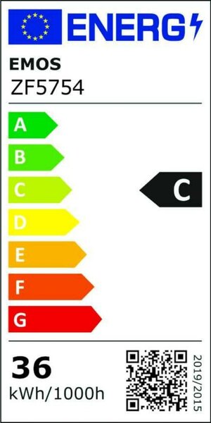 EMOS LED žárovka Filament ED90 / E40 / 36 W (327 W) / 6 000 lm / neutrální bílá ZF5754