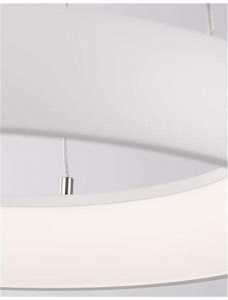 Nova Luce Závěsné LED svítidlo ALBI, 32W 3000K stmívatelné Barva: Bílá