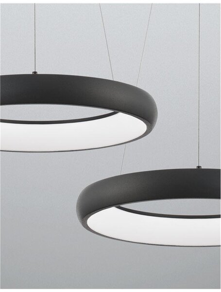 Nova Luce Závěsné LED svítidlo ALBI, 32W 3000K stmívatelné Barva: Bílá