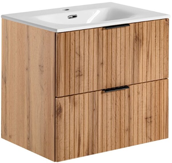 Sada skříňka Comad Adel Oak ADEL OAK 82-60-B-2S, umyvadlo Comad Sky SKY60-8099