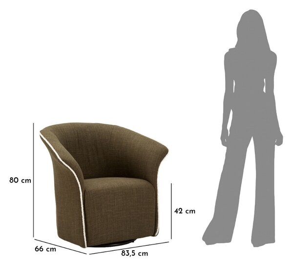 Designové otočné křeslo Felony zelené