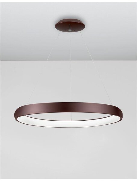 Nova Luce Závěsné LED svítidlo ALBI, 50W 3000K stmívatelné Barva: Bílá