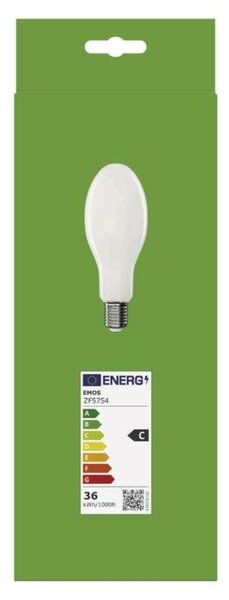 EMOS LED žárovka Filament ED90 / E40 / 36 W (327 W) / 6 000 lm / neutrální bílá ZF5754