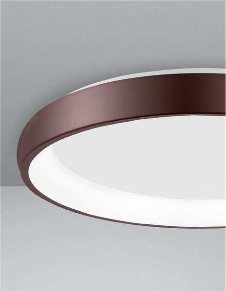 Nova Luce Stropní LED svítidlo ALBI, 50W 3000K stmívatelné Barva: Hnědá