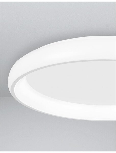 Nova Luce Stropní LED svítidlo ALBI, 80W 3000K stmívatelné Barva: Bílá