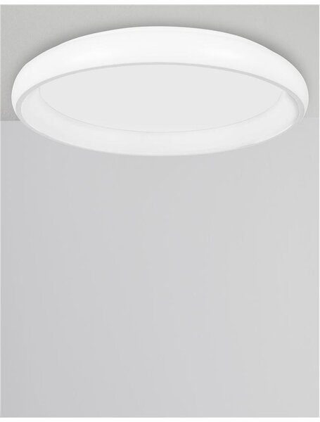 Nova Luce Stropní LED svítidlo ALBI, 80W 3000K stmívatelné Barva: Bílá