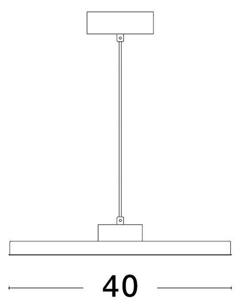 Nova Luce Závěsné LED svítidlo ANDROMEDA, 40cm, 30W stmívatelné Barva: Černá