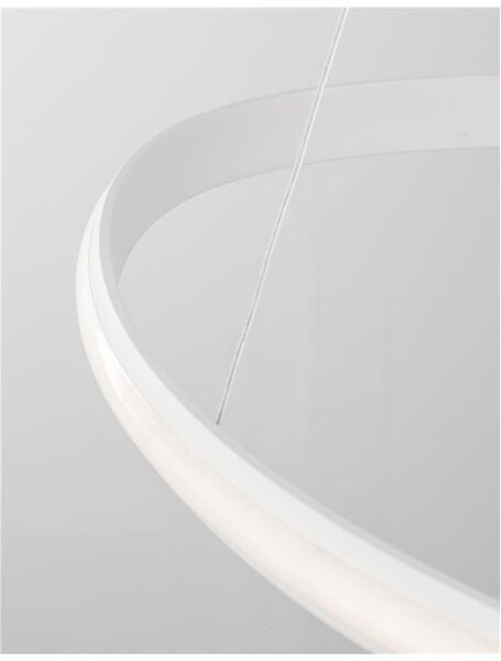 Nova Luce Závěsné LED svítidlo ARIES, 32W 3000K stmívatelné Barva: Bílá