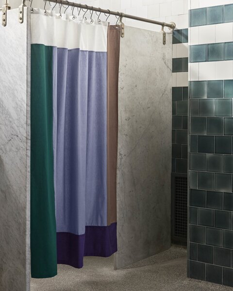 Hay AB359-A656 Koupelový závěs Pivot 180 x 200 cm modro-zeleno-hnědý