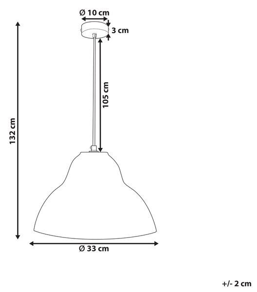 Závěsná lampa KABALEBO Papírmaš Šedá