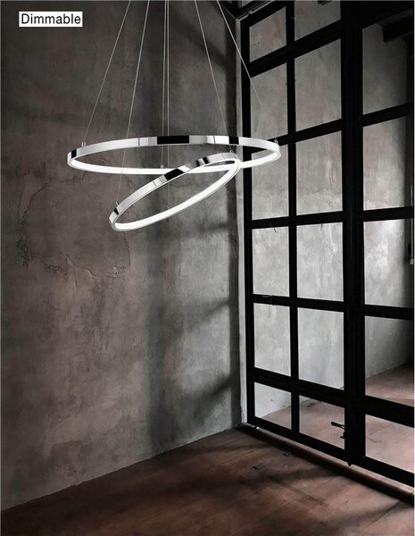 Nova Luce Závěsné nastavitelné LED svítidlo ARIA, 85W 3000K Stmívání, řízení: ON/OFF (bez stmívání)
