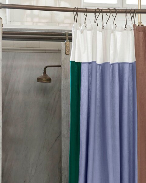 Hay AB359-A656 Koupelový závěs Pivot 180 x 200 cm modro-zeleno-hnědý