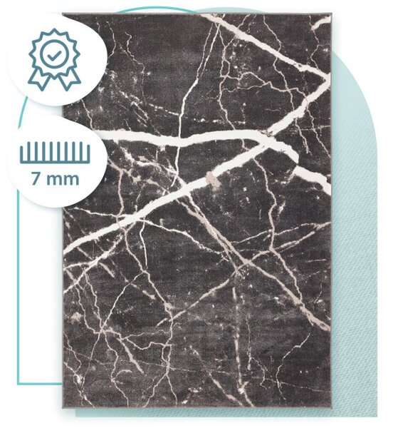 Koberec Agnella Soft Shrink Blacky Antracit