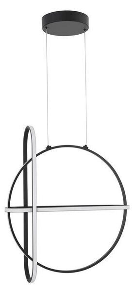 Nova Luce Závěsné LED svítidlo ARTE, 48.6W 3000K stmívatelné Barva: Černá