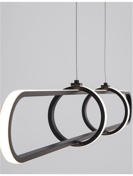 Nova Luce Závěsné LED svítidlo ARTE, 31.2W 3000K stmívatelné Barva: Černá