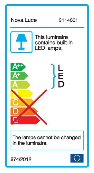 Nova Luce Závěsné LED svítidlo ARTE, 48.6W 3000K stmívatelné Barva: Černá