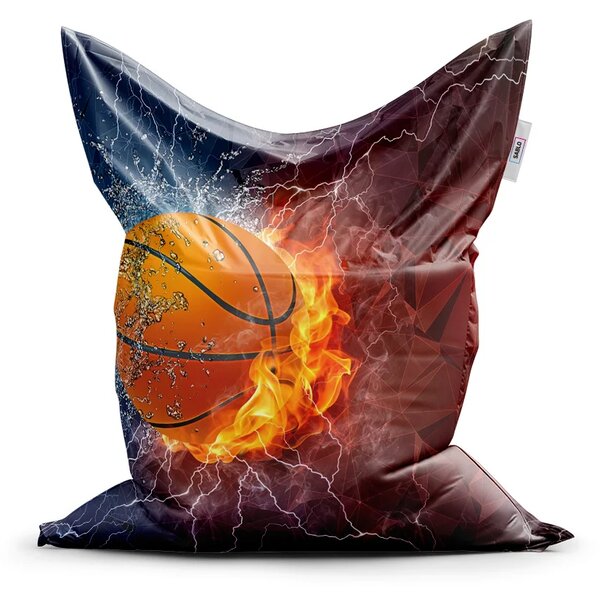 Sablio Sedací vak Classic Basketbalový míč - 150x100 cm