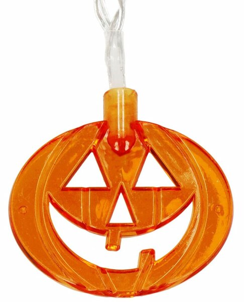 Halloweenský světelný řetěz s dýněmi 20 LED 3,3 m SPRINGOS CL4063 teplá bílá