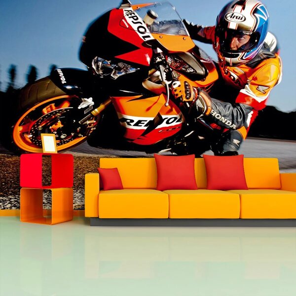 Sablio Tapeta Motorkář 2 - 125x75 cm