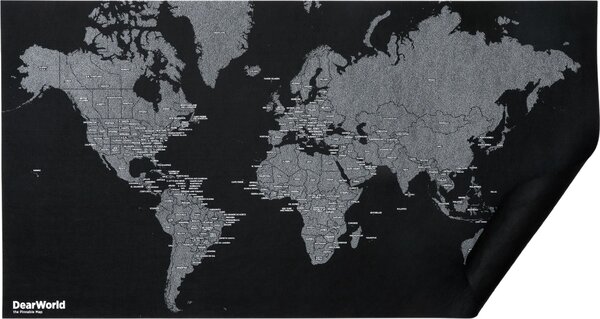Palomar dwmc-mini Nástěnná dekorace Dear World Mini mapa světa s názvy zemí