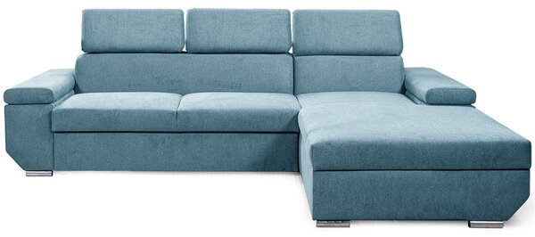 Sedací souprava LARS | 270x185 cm | PRAVÁ | rozkládací + úložný prostor | VÝBĚR TKANIN