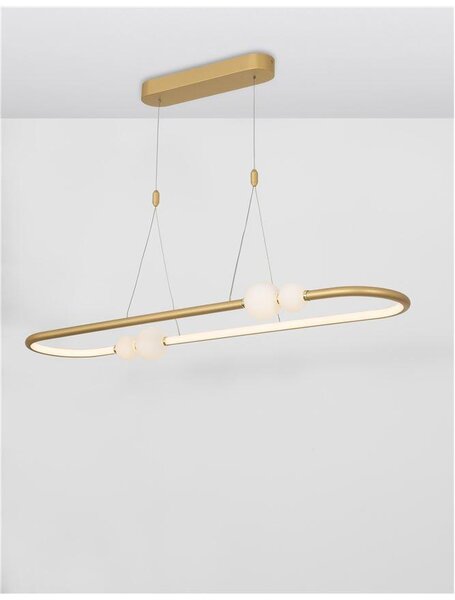 Nova Luce Závěsné LED svítidlo CELIA, 44.2W 3000K stmívatelné Barva: Černá