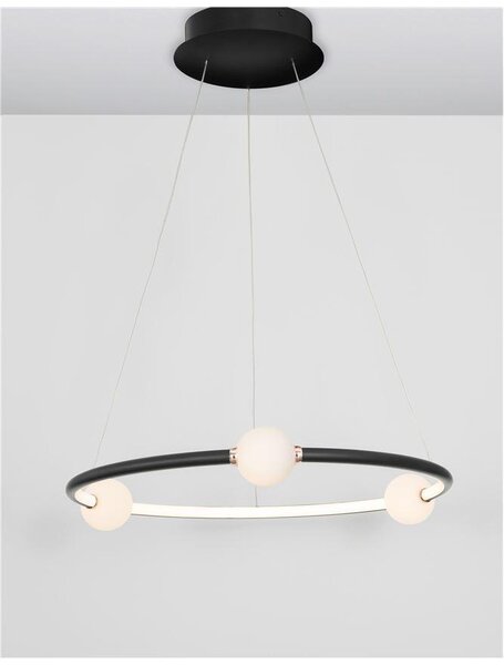 Nova Luce Závěsné LED svítidlo CELIA, 6W 3000K stmívatelné Barva: Černá