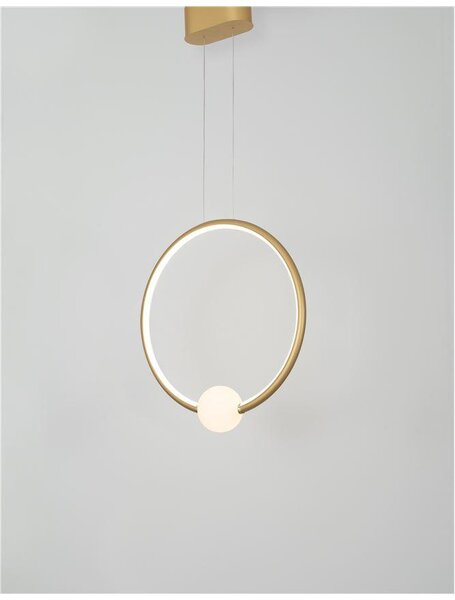 Nova Luce Závěsné LED svítidlo CELIA, 25.6W 3000K stmívatelné Barva: Černá