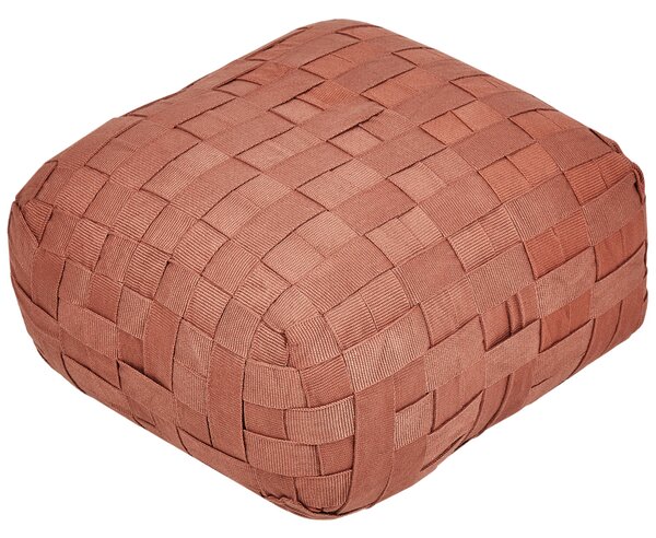 Puf BODLA Syntetický materiál Světle červená
