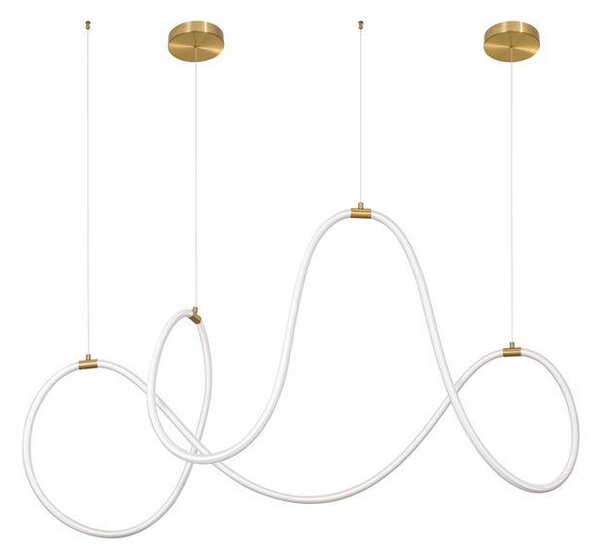 Nova Luce Závěsné LED svítidlo CERELIA, d. 150 cm 57W 3000K stmívatelné