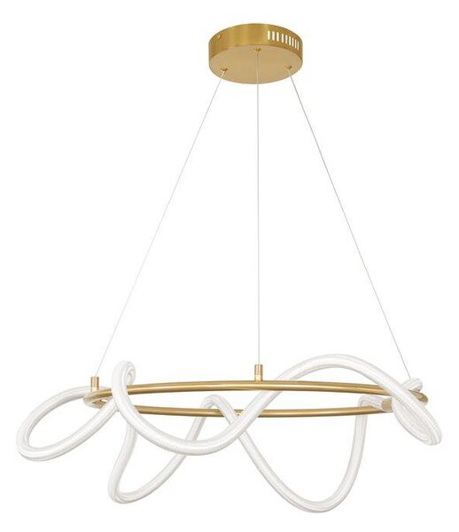 Nova Luce Závěsné LED svítidlo CERELIA ø 60 cm, 34W 3000K stmívatelné