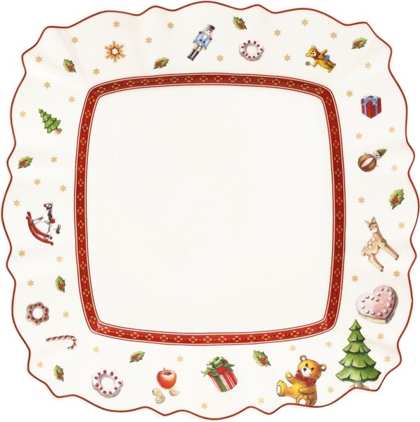 Villeroy & Boch 14-8585-2649 Snídaňový talíř Toy's Delight čtvercový 22,5 cm bílý