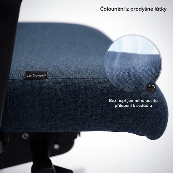 Ergonomická kancelářská židle tmavě modrá VECTOR