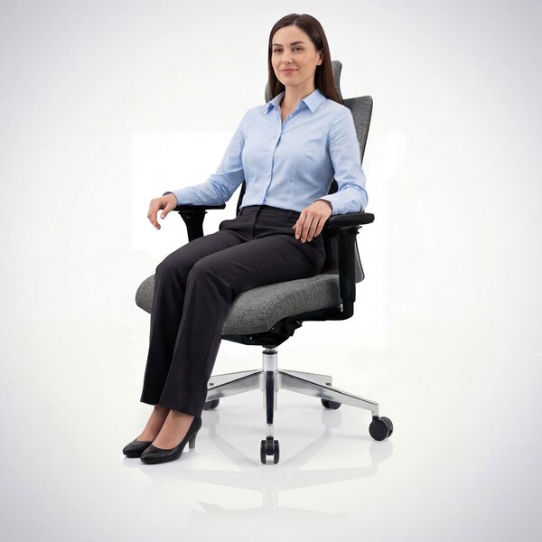 Ergonomická kancelářská židle tmavě šedá VECTOR