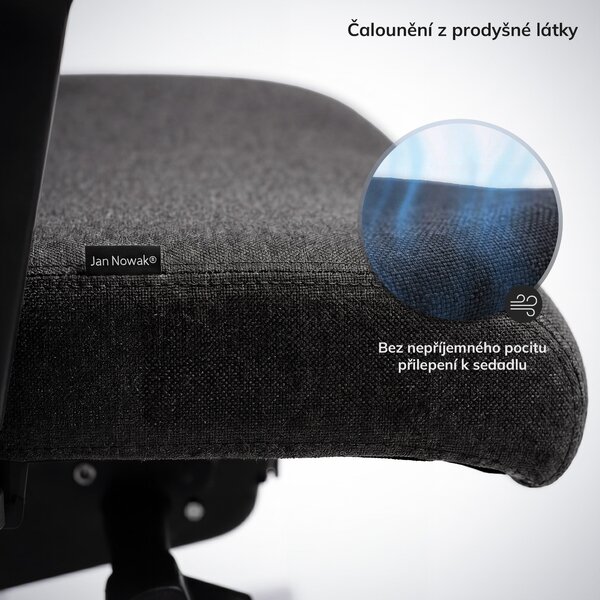 Ergonomická kancelářská židle tmavě šedá VECTOR