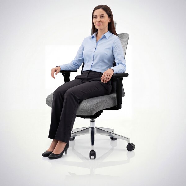 Ergonomická kancelářská židle šedá VECTOR