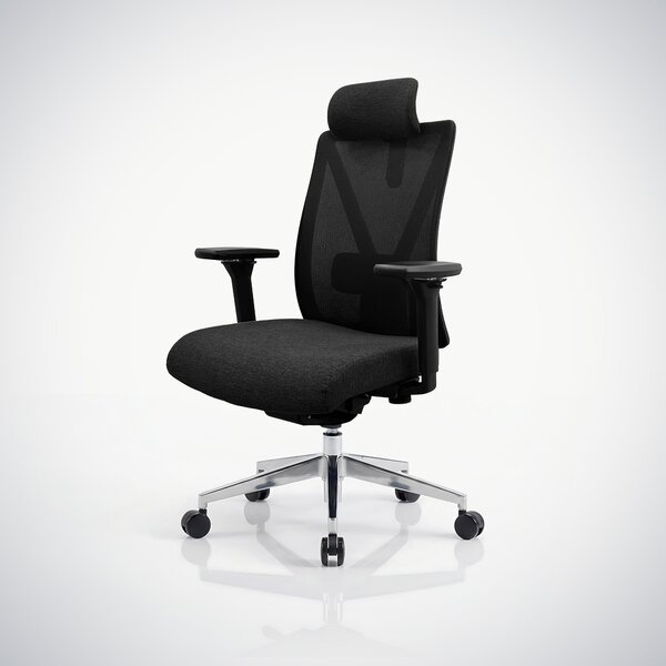 Ergonomická kancelářská židle černá se síťovinou VECTOR
