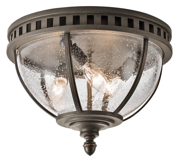 Kichler KL-HALLERON-F - Venkovní svítidlo HALLERON 3xE14/40W/230V IP44 antracit