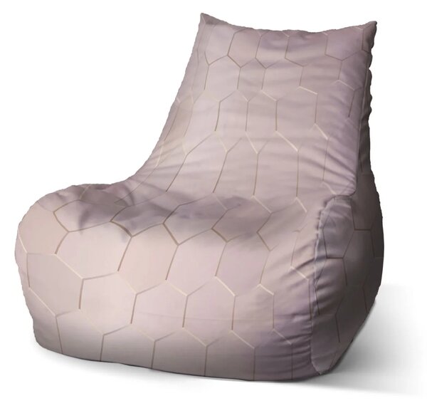 Sablio Sedací vak Bean Rose gold - 60 x 70 x 70 cm
