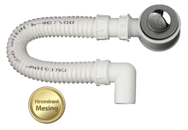 Sanotechnik Sifon pro sprch. vaničku click-clack ventil, flexi hadice, 5/4x40 mm