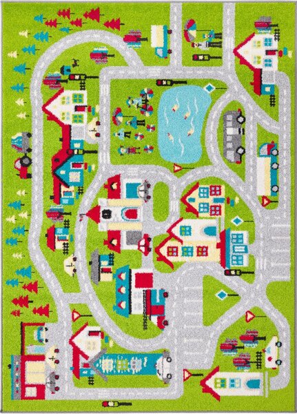 Koberec Agnella Funky Top Super Mesto S limetka