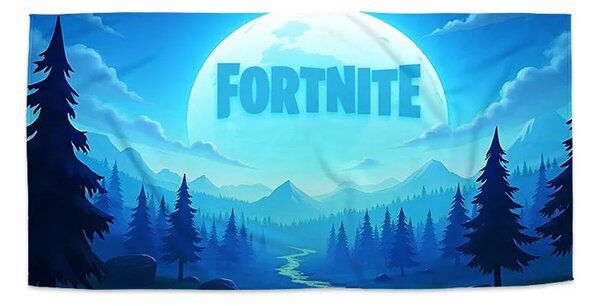 Sablio Ručník FORTNITE Modré údolí s měsícem - 30x50 cm