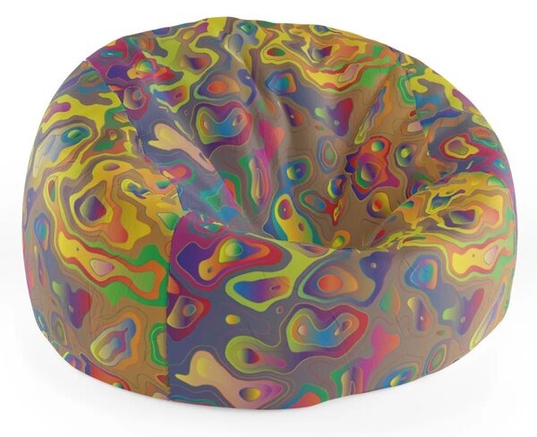 Sablio Sedací vak Cocoon Barevné skvrny - 75 x 45 x 35 cm