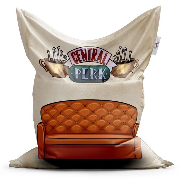 Sablio Sedací vak Seriál přátelé CENTRAL PERK Gauč - 150x100 cm