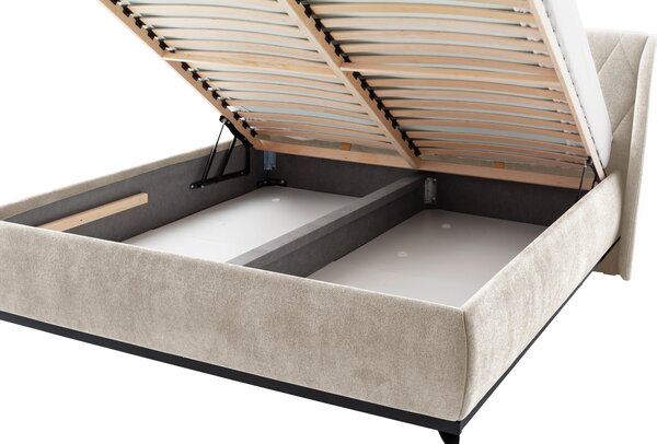 ČALOUNĚNÁ POSTEL, 180/200 cm, béžová MID.YOU - Manželské postele, Online Only