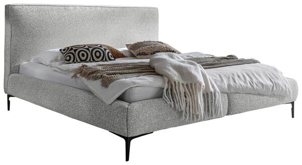 ČALOUNĚNÁ POSTEL, 180/200 cm, světle šedá MID.YOU - Manželské postele, Online Only