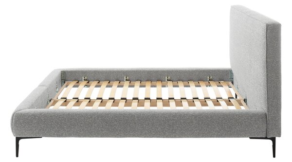ČALOUNĚNÁ POSTEL, 180/200 cm, světle šedá MID.YOU - Manželské postele, Online Only