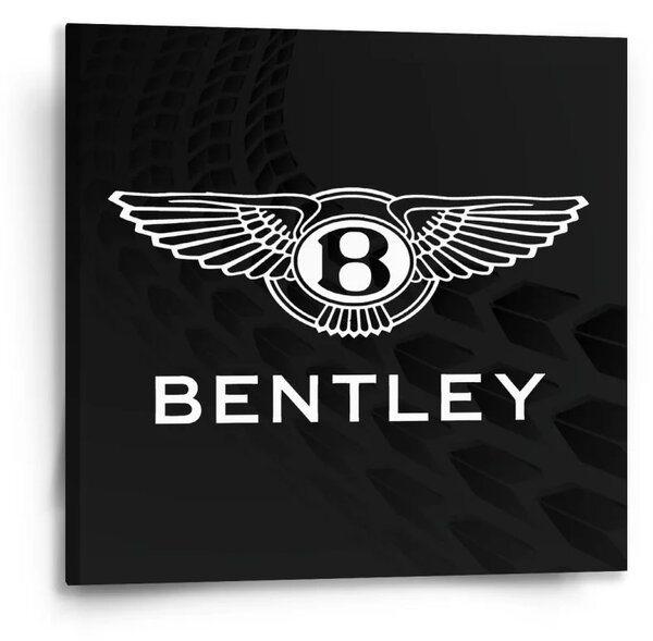 Sablio Obraz Logo Bentley Černý - 50x50 cm