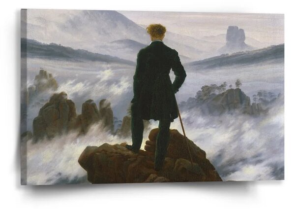 Sablio Obraz Poutník nad mořem mlhy - Caspar David Friedrich - 60x40 cm